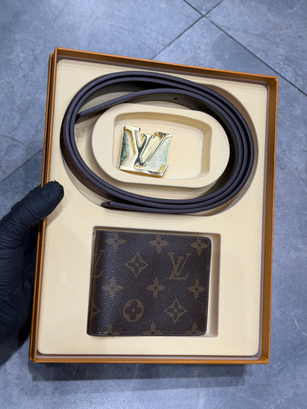LV Wallet and Belt