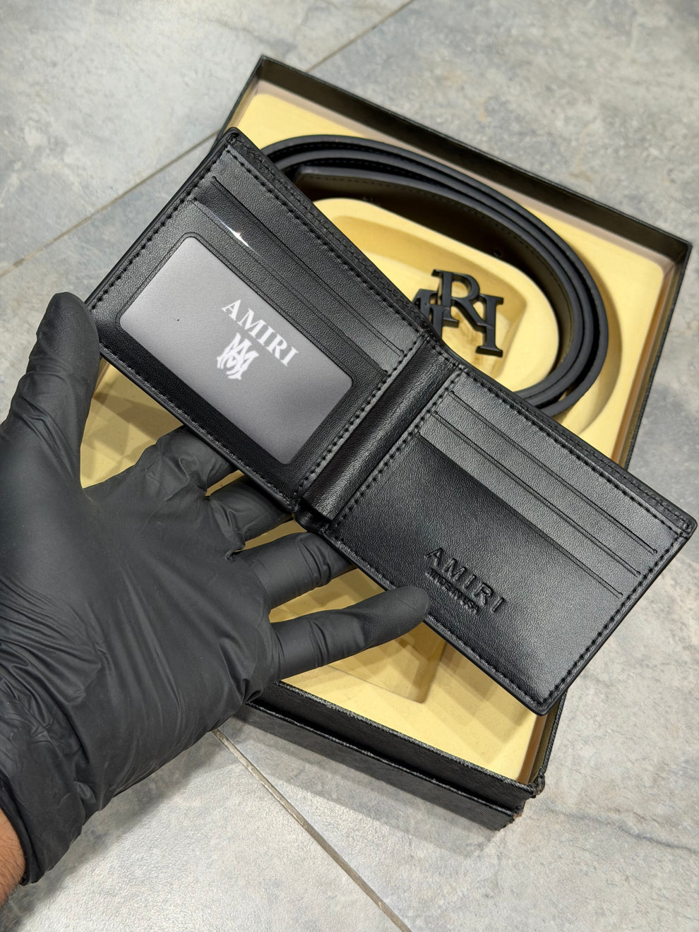 Amiri Wallet and Belt